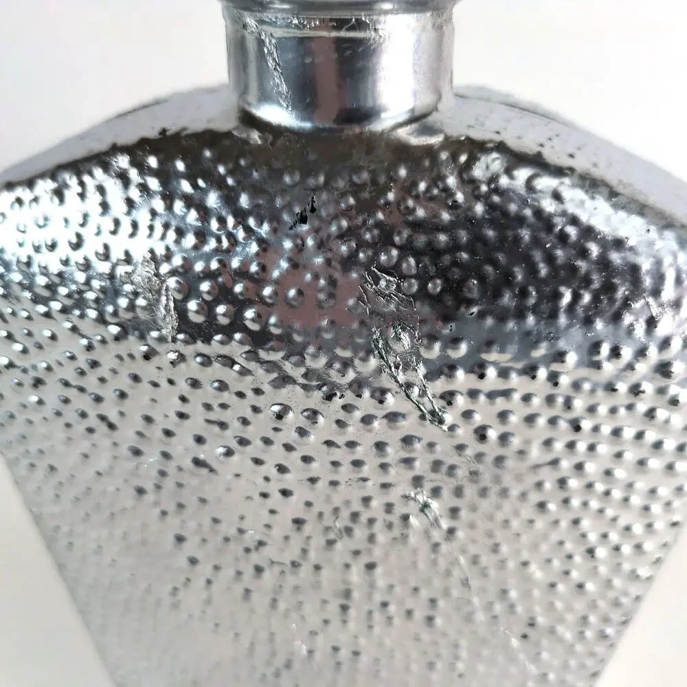 Vtg Metallic‎ Silver 8